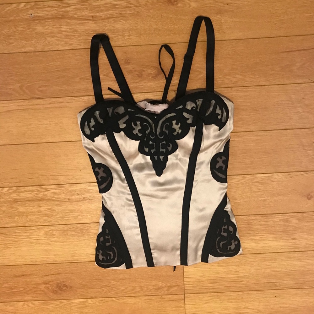 Bebe Corset Style Top